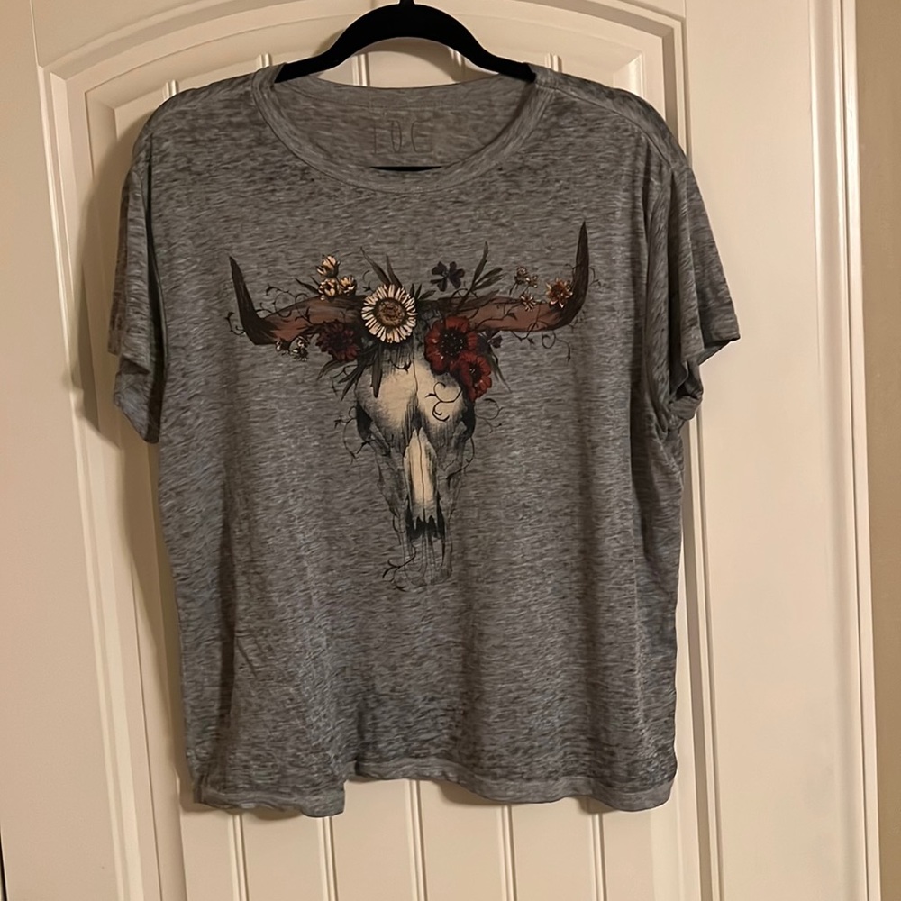 Super Soft Skull Crop Top